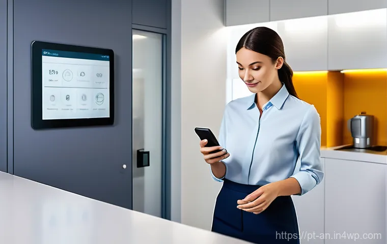 AI와 클라우드에서의 얼굴 인식 기술 통합 - **Prompt 1: Seamless Digital Key – Everyday Biometric Convenience**
"A diverse young adult, perh...