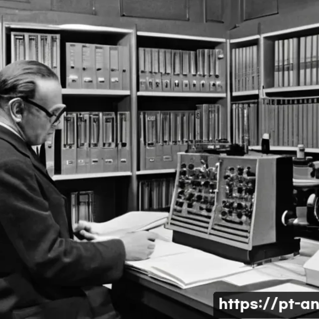 얼굴 인식 기술의 역사와 발전 과정 - **Prompt 1: The Genesis of Facial Recognition (1960s Lab)**
"A candid, realistic photograph of a...